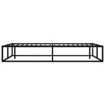 vidaXL Cadre de lit sans matelas noir métal 120x200 cm