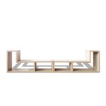 vidaXL Meuble TV double en forme de L Chêne