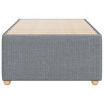 vidaXL Cadre de lit Gris clair 90x190 cm Tissu