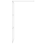 vidaXL Paroi de douche Argenté 80x195 cm Verre ESG transparent