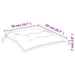 vidaXL Coussins de palette lot de 4 rouge bordeaux 50x50x7 cm