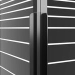 vidaXL Cabine de douche à rayures ESG 80x80x180 cm Noir