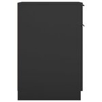 vidaXL Armoire de bureau noir 33 5x50x75 cm bois d'ingénierie