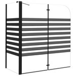 vidaXL Cabine de douche à rayures 120x68x130 cm Verre trempé