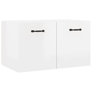 vidaXL Armoire murale Blanc brillant 60x36 5x35 cm Bois d'ingénierie