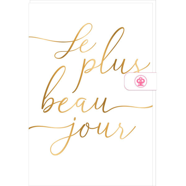 Carte Mariage Le Plus Beau Jour - Draeger paris