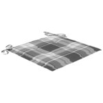 vidaXL Chaises de jardin avec coussins 2 Pièces Acacia solide et acier