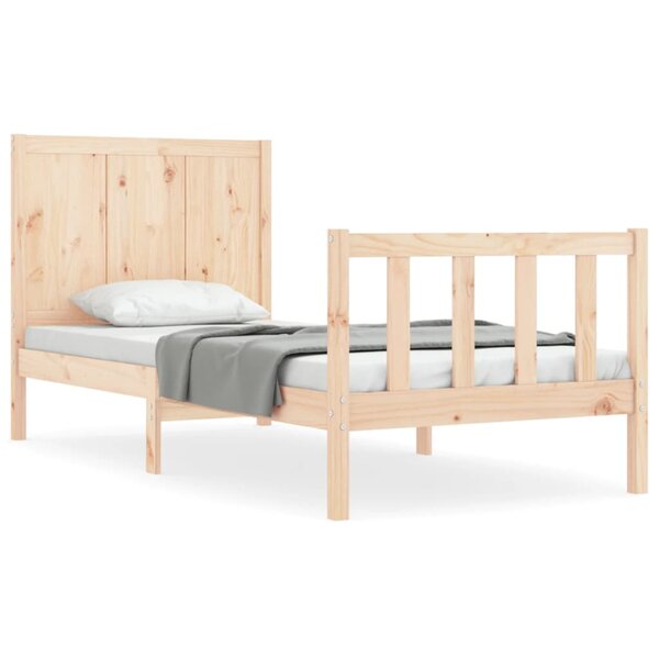 vidaXL Cadre de lit sans matelas bois de pin massif