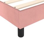vidaXL Cadre de lit sans matelas rose 140x200 cm velours
