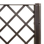 vidaXL Jardinière avec treillis marron 160x40x140 cm PP