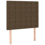 vidaXL Cadre de lit sans matelas marron foncé 120x200 cm tissu