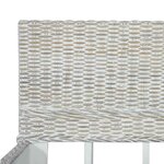 vidaXL Cadre de lit sans matelas Gris Rotin naturel 180x200 cm