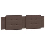 vidaXL Cadre de lit avec LED sans matelas marron 180x200 cm