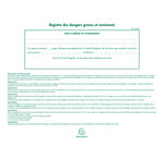 Registre des dangers graves et imminents 24x32 20 pages EXACOMPTA