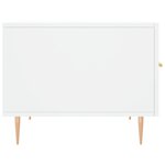 vidaXL Table basse blanc 50x50x40 cm bois d'ingénierie