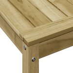 vidaXL Table de rempotage avec étagère 82 5x50x75 cm bois pin imprégné