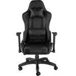 Fauteuil de bureau chaise siège sport gamer noir 08_0000368