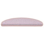 vidaXL Tapis d'escalier autocollants 15 Pièces 65x21x4 cm Rouge