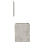 vidaXL Armoire de bain avec miroir gris béton bois d'ingénierie