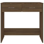 vidaXL Bureau Chêne marron 80x40x75 cm Bois d'ingénierie