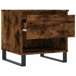 vidaXL Tables basses 2 Pièces chêne fumé 50x46x50 cm bois d'ingénierie