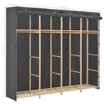 vidaXL Garde-robe Gris 200 x 40 x 170 cm Tissu