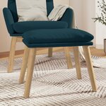 vidaXL Repose-pied Bleu 45x29 5x35 cm Velours