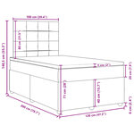 vidaXL Sommier à lattes de lit avec matelas Marron foncé 120x200 cm