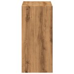 vidaXL Bibliothèque chêne artisanal 68 5x32x68 5 cm bois d'ingénierie