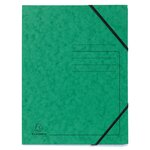 Pack De 5 Chemises À Élastique Sans Rabats Carte Lustrée 355gm2 - A4 - Couleurs Assorties - X 5 - Exacompta