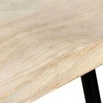 vidaXL Tabourets de bar lot de 2 bois de manguier massif