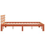 vidaXL Cadre de lit sans matelas cire marron 120x200cm bois pin massif