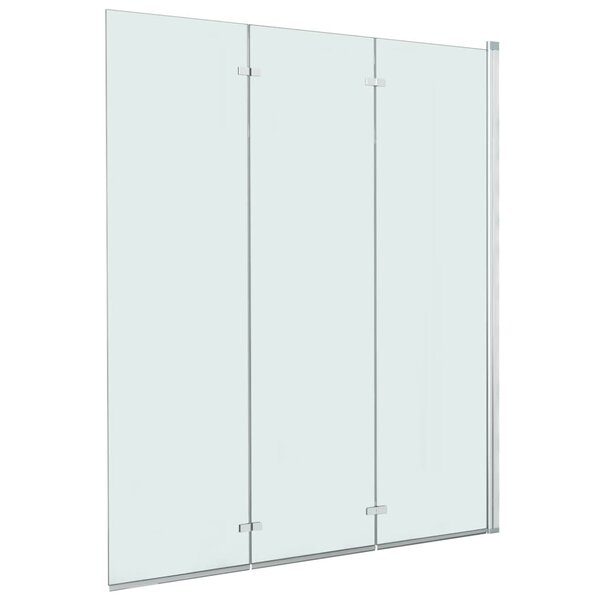 vidaXL Cabine de douche pliable 3 panneaux ESG 130x138 cm