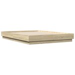 vidaXL Cadre de lit sans matelas chêne sonoma 150x200 cm