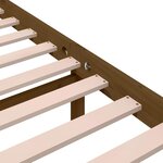 vidaXL Cadre de lit Marron miel Bois massif 120x200 cm