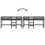 vidaXL Lit mezzanine enfants échelle 80x200 cm bois pin massif