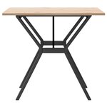 vidaXL Table à manger cadre en Y 90x90x75 cm bois de pin massif acier