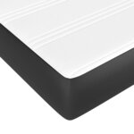 vidaXL Matelas de lit à ressorts ensachés noir 120x190x20cm Similicuir