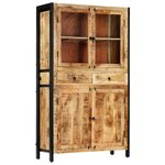 vidaXL Buffet 100 x 40 x 175 cm Bois de manguier massif