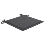 vidaXL Chaises de jardin avec coussins lot de 4 Bois d'acacia massif