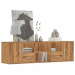 vidaXL Armoire d'angle chêne artisanal 160x40x45 cm bois d'ingénierie