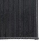 vidaXL Tapis rectangulaire gris 100x300 cm bambou