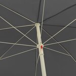 vidaXL Parasol de plage Anthracite 300 cm