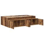 vidaXL Cadre de lit Bois ancien 80x200 cm