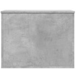 vidaXL Boîte de rangement gris béton 60x42x46 cm bois d'ingénierie