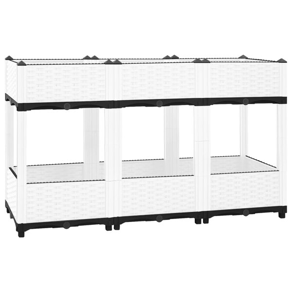 vidaXL Lit surélevé 120x40x71 cm Polypropylène