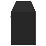 vidaXL Meubles TV muraux 2 Pièces noir 80x30x41 cm