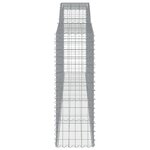 vidaXL Paniers à gabions arqués 15 Pièces 400x50x140/160 cm Fer galvanisé