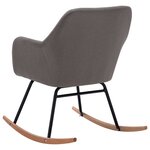 vidaXL Chaise à bascule Gris clair Tissu