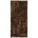 vidaXL Garde-robe Chêne fumé 82 5x51 5x180 cm Bois d'ingénierie